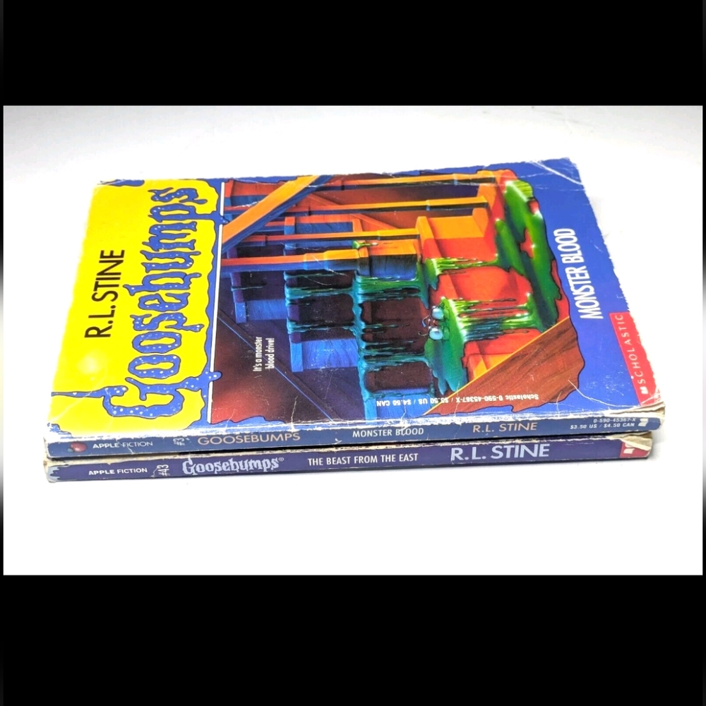 R.L. Stine Goosebumps Book Pair #3 Monster Blood, #43 The Beast From The East - Picture 2 of 11